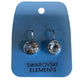 Round Swarovski® Crystal Leverback Earrings