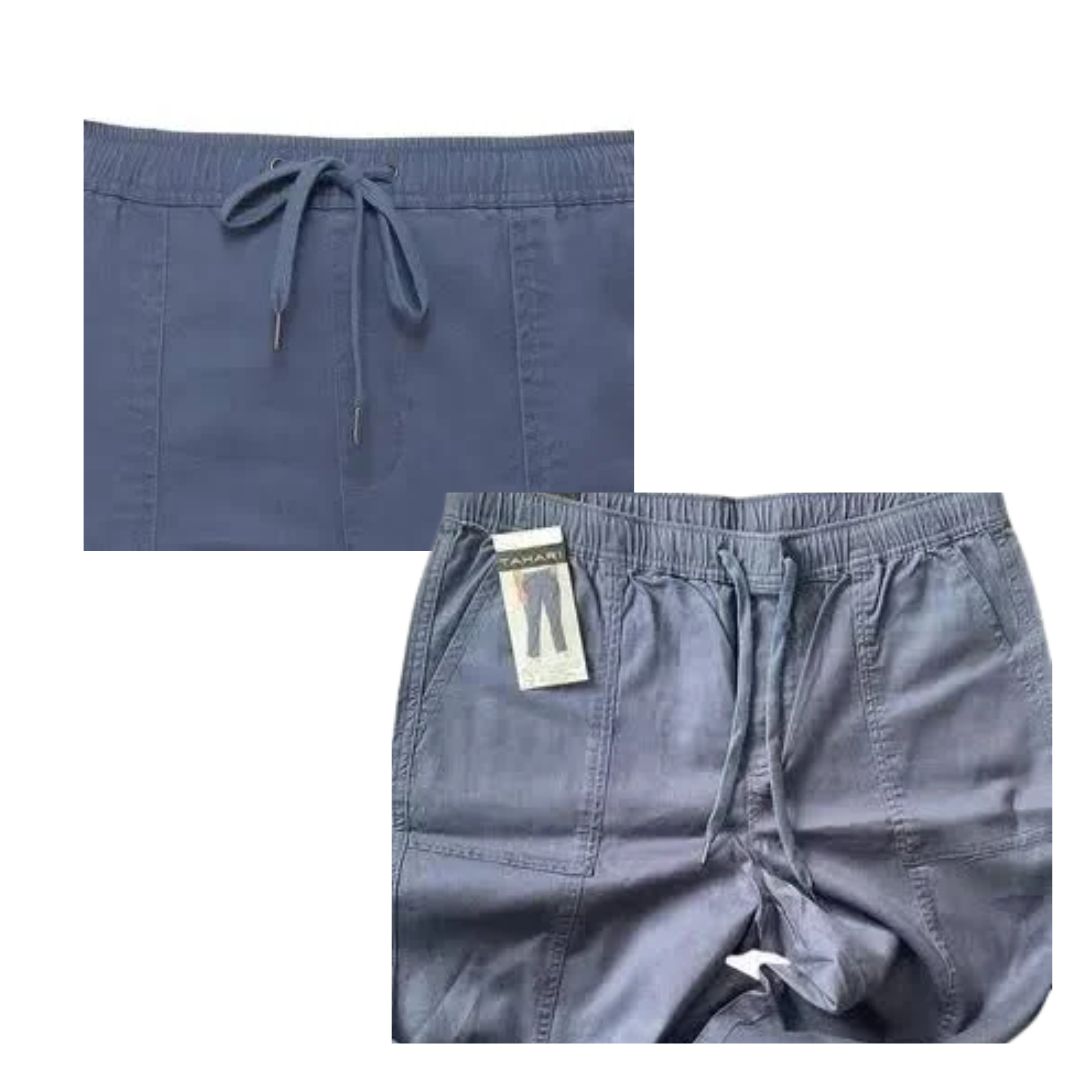 Tahari Pull On Pant - Light Blue