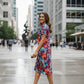 Watercolour Floral Print Dress