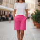 Rose Pink Shorts by Periwinkle.
