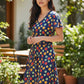 Playful Fruit Print Flutter Sleeve Dress – Made in Canada