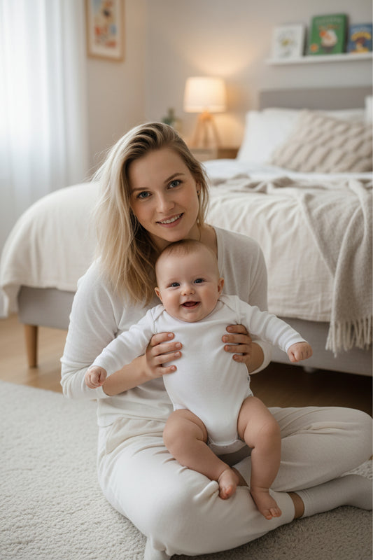 Infant Long Sleeve Bodysuit/Onesie White