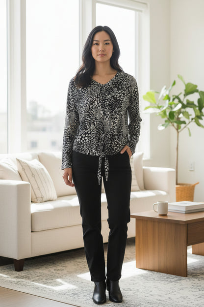 Black and White Blouse by Creation