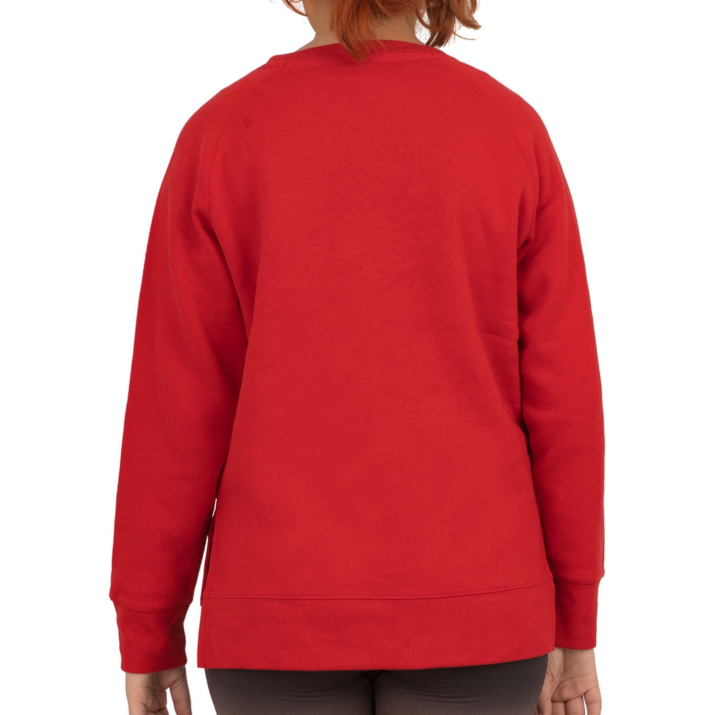 Royce Ladies Holiday Top. Red. Merry Christmas.