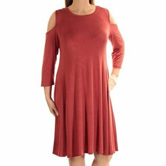 Style & Co.. Cold-Shoulder A-Line Dress.  MSRP $65