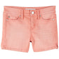 Celebrity Pink Big Girls Solid Denim Shorts. Peach Light