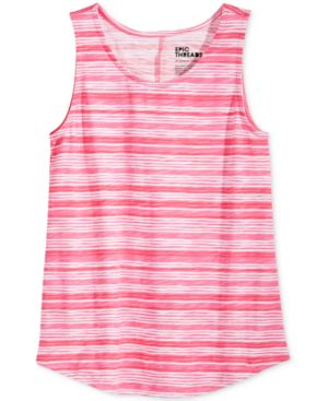 Epic Threads Stripe Swing Tank Top. Prism Pink