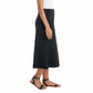 Hilary Radley Ladies' High Waist Pull On Black Skirt