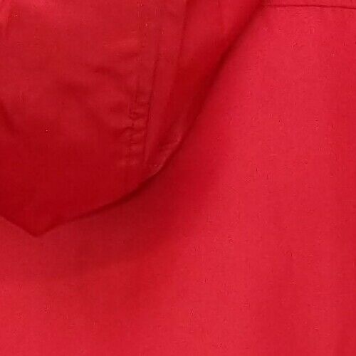 Jones New York Parka-in-a-pocket Rain Jacket. Red.