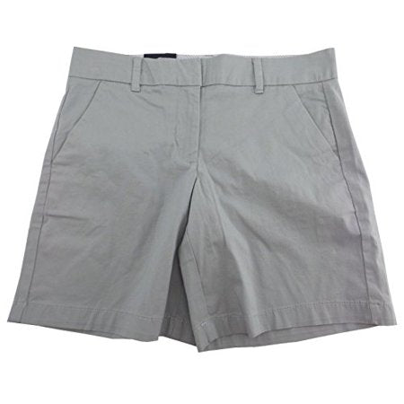 Tommy Hilfiger Womens Flat Front Walking Shorts (Dove Grey)