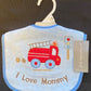 First Impressions Bib. 'I Love Mommy" Fire Truck