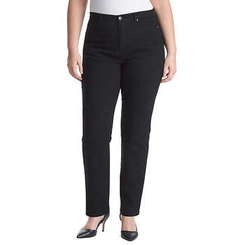 Gloria Vanderbilt Amanda Tapered Jeans, Black. Average Length. MSRP $45