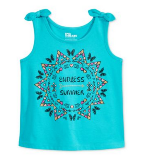 Epic Threads Mix and Match Endless Summer Graphic-print Tank Top, Toddler & Little Girls
