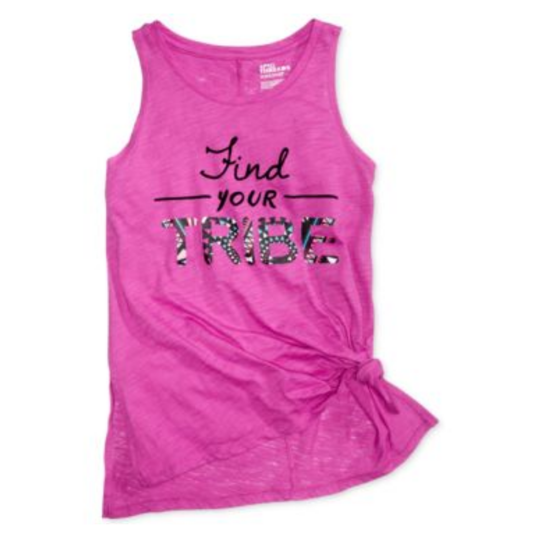 Epic Threads Find Your Tribe Graphic-print Tank Top for Girls.