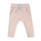 Pale Pink Slim Jogger Crawling Pant - 100% Organic Cotton