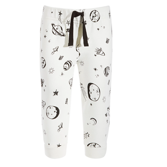 First Impressions Baby Boys Galactic Doodle Jogger Pants