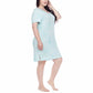 Honeydew Women's 2 Pack Super Soft Jersey Sleep Shirt/Nightgown. Heather Grey/Moonfish Leopard