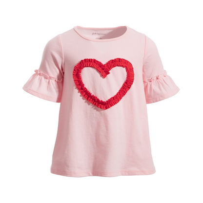 First Impressions Baby Girls Ruched Heart Tunic Top