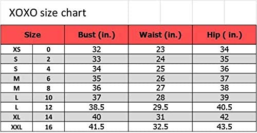 Red dress deals boutique size chart