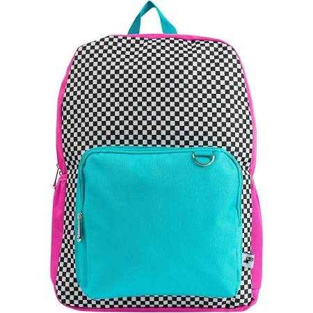 Yoobi 17" Standard Laptop Backpack Black & White Checker